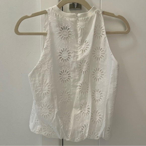 Zara White Embroidered Top- Size S; New with Tags - Picture 2 of 8